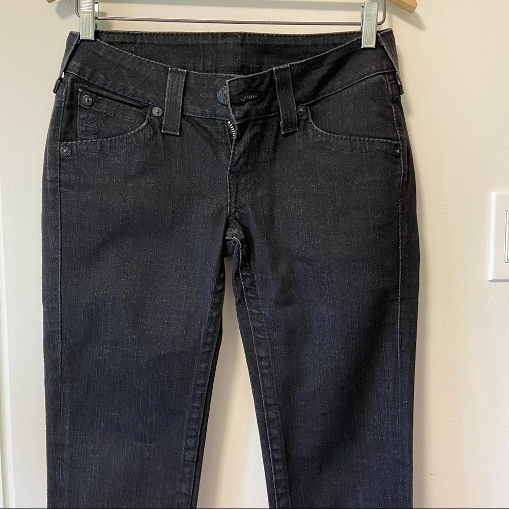 TRUE RELIGION Dark Heather Gray Jeans - Size 28